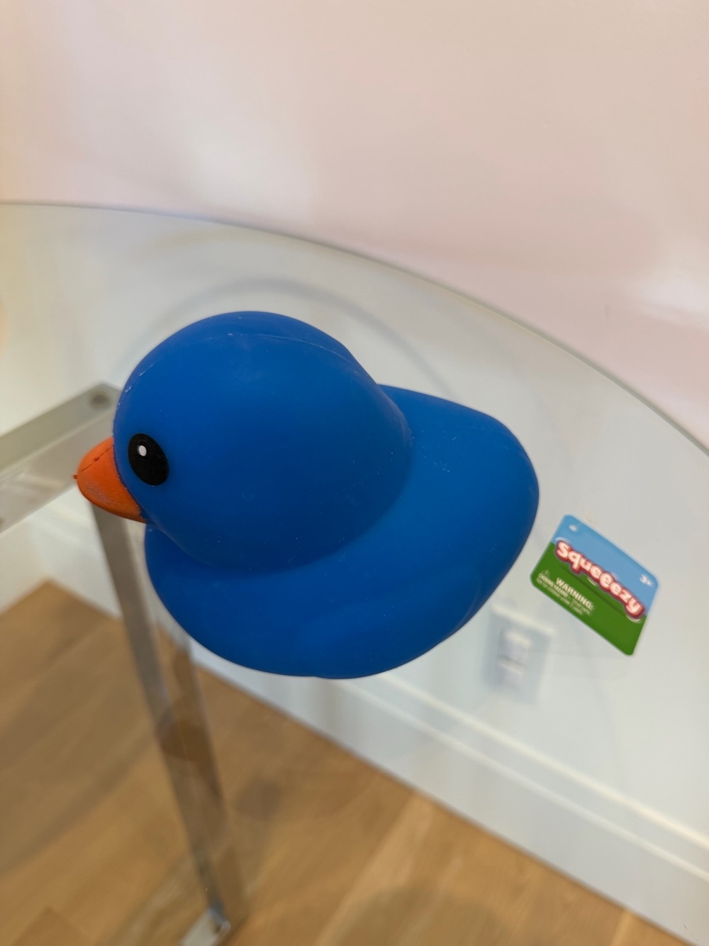 NWT VIRAL Sunny Days jumbo squeezy duck Blue